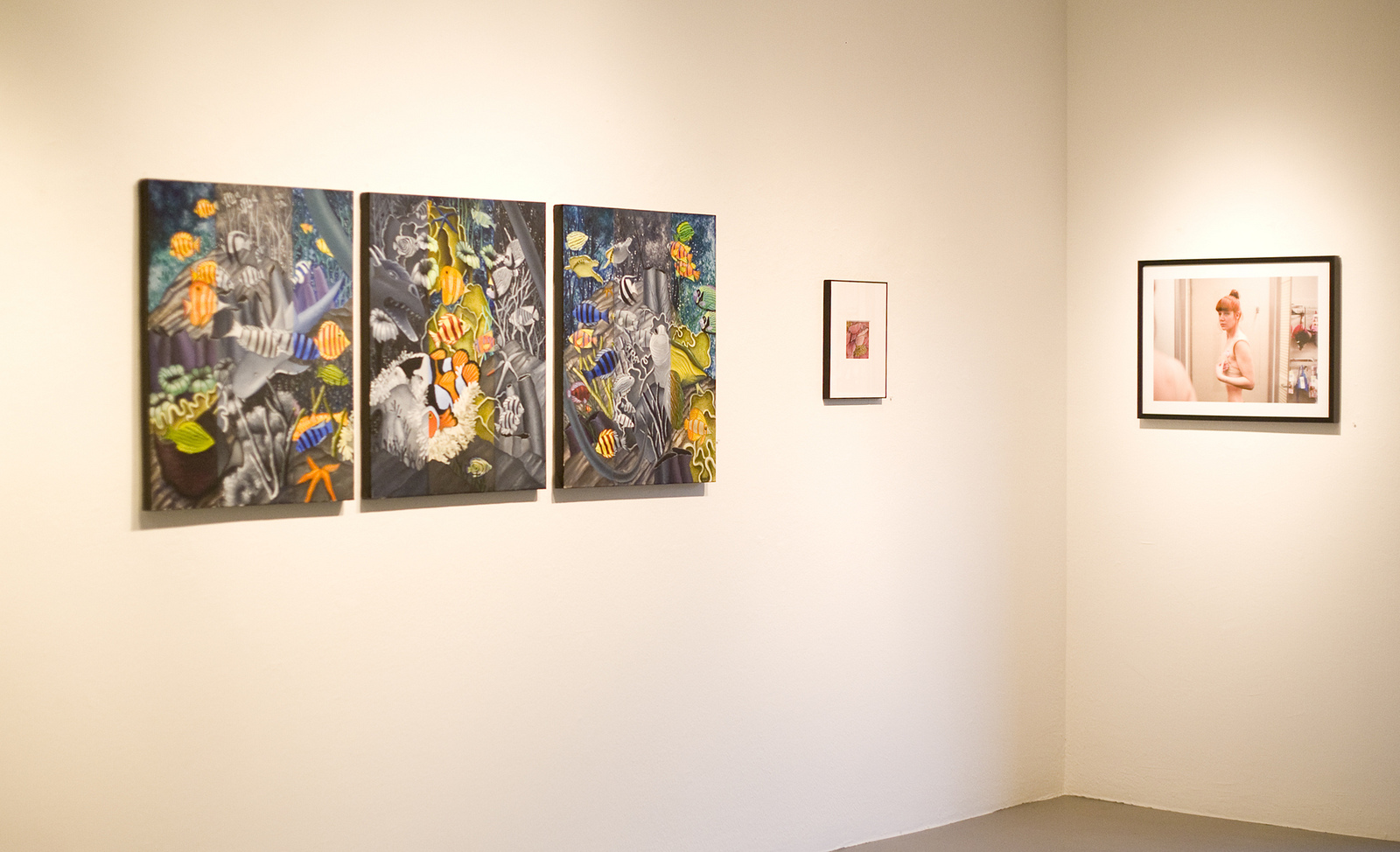Interior shot of the art galleries at PCC