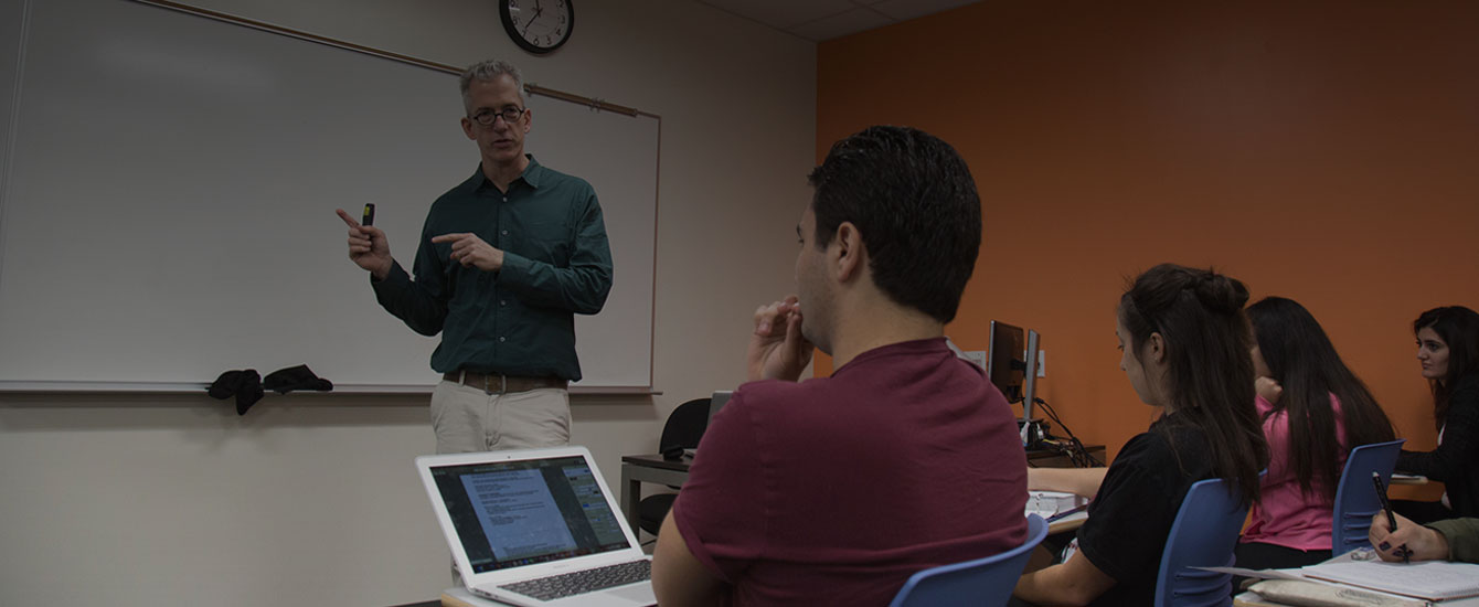 Anthropology professor teaches students at PCC