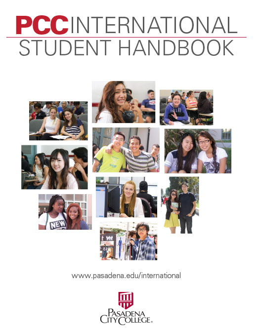 Cover of the International Student Handbook, click to Download