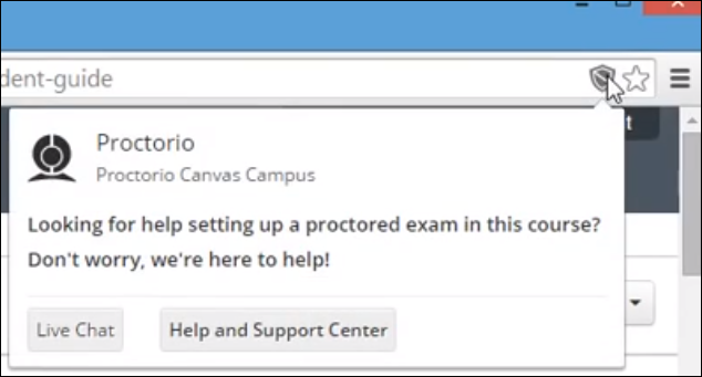 Click the&nbsp;shield icon&nbsp;in your web browser