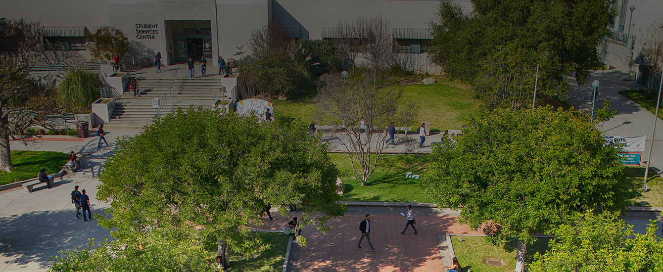 Student Services building and quad