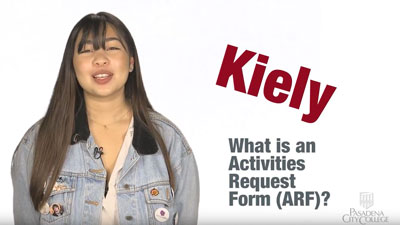 What is an activities request form (ARF)?