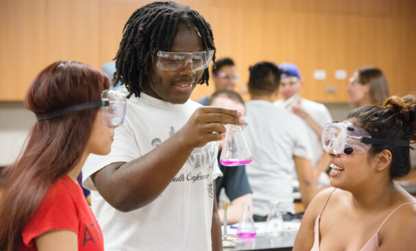 STEM Students Doing an Experiment in the Classroom