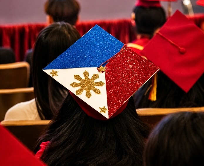 Student graduation cap.