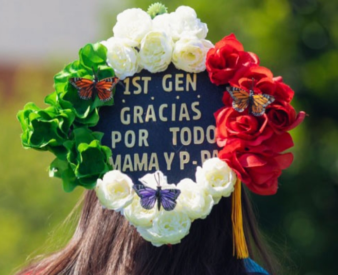 Student graduation cap.