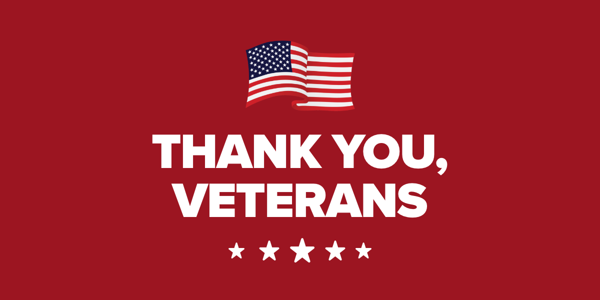 Thank you, veterans
