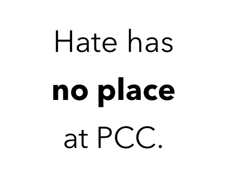 No hate at PCC